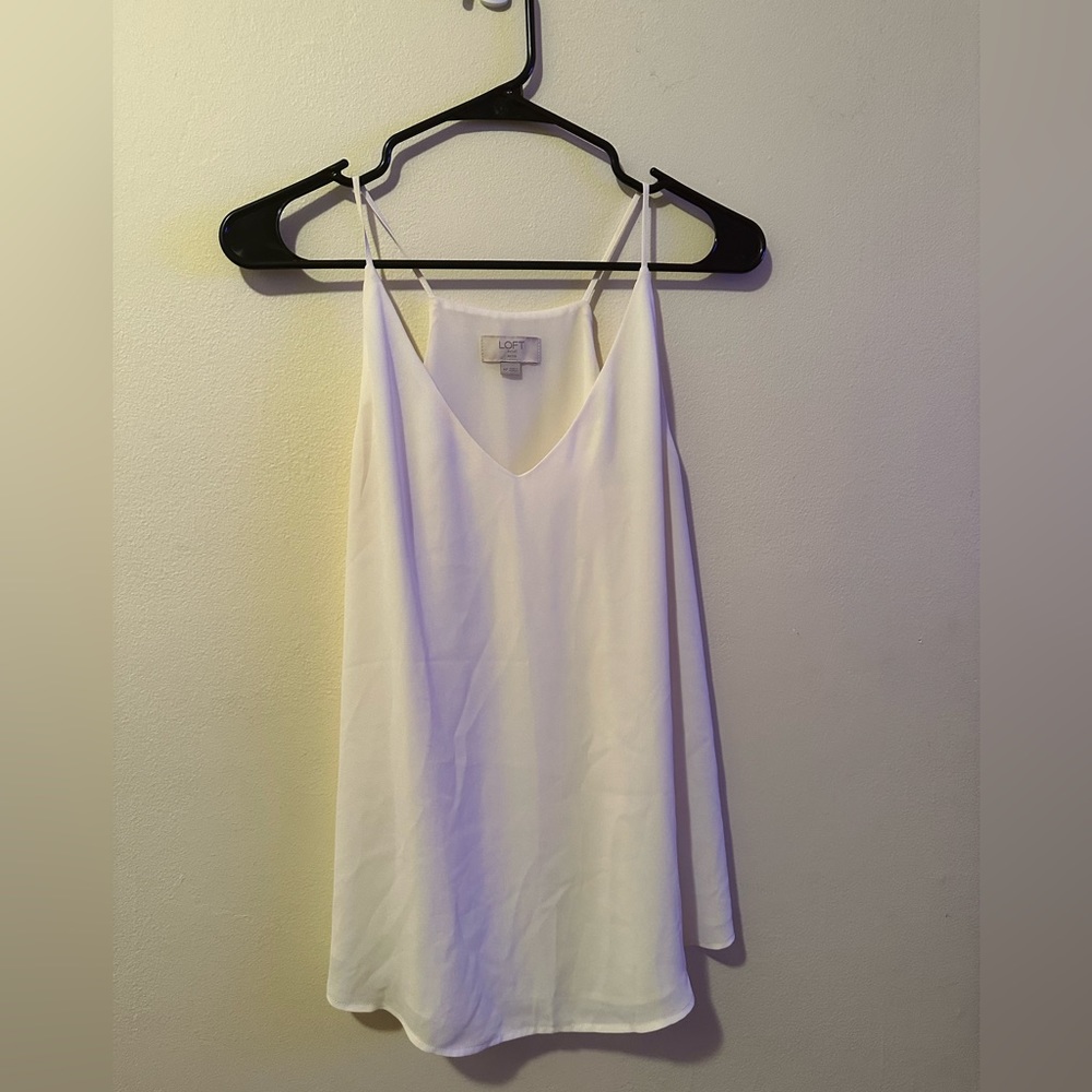 White Loft sleeveless blouse size Medium Petite